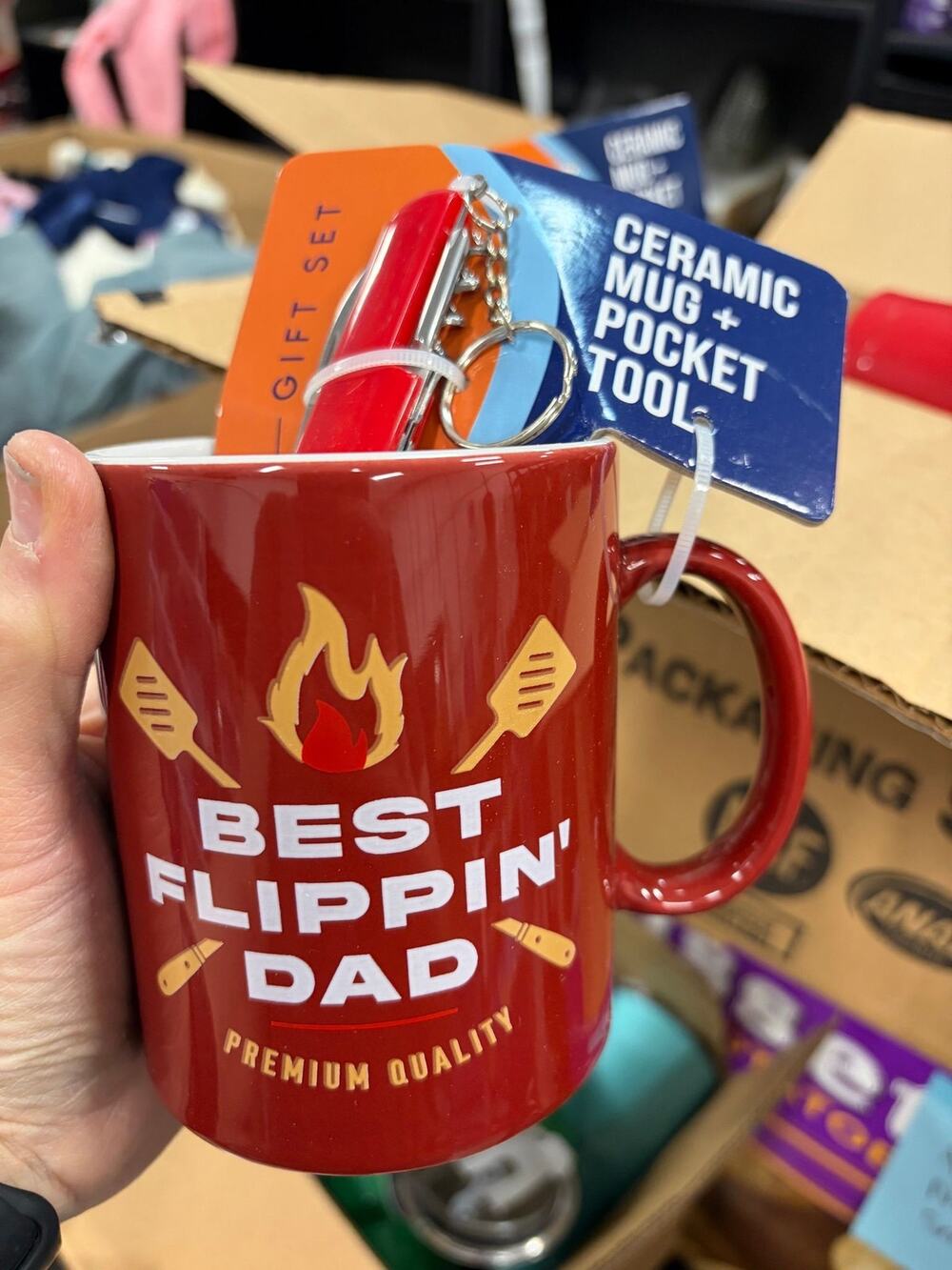 Best Flippin' Dad Grilling Barbeque Coffee Cup with Utility Tool